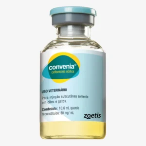 Convenia Antibacteriano en polvo y disolvente para solución inyectable.